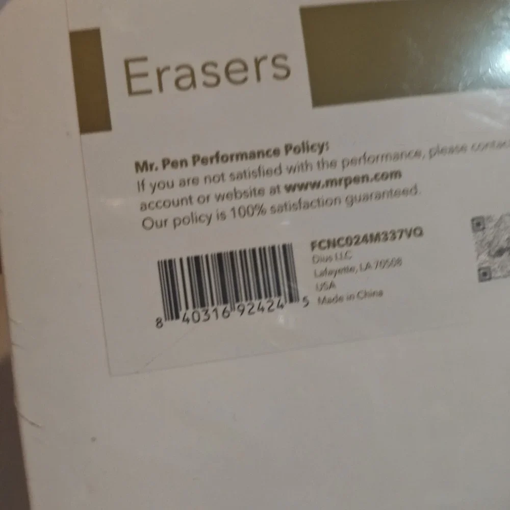 24 Piece Mr. Pen Eraser‎ Kit Classroom Pack Art 840316924245 multicolor ZB1